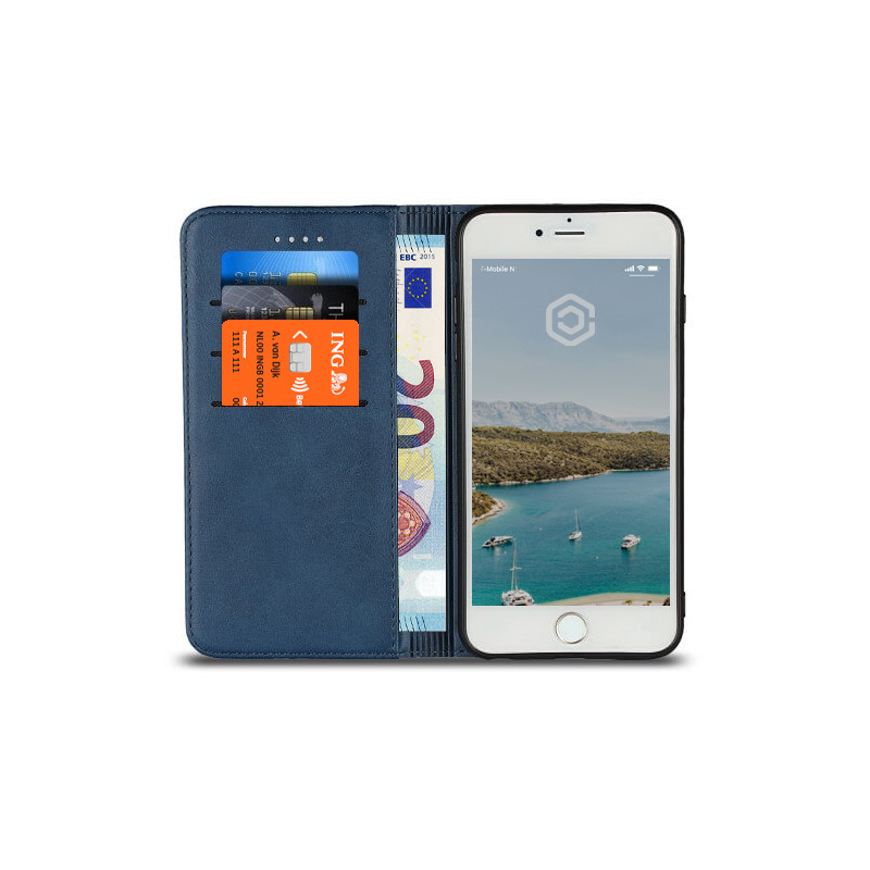 Spoedig kwaad Een effectief Casecentive Leren Wallet case iPhone 7 / 8 Plus blauw