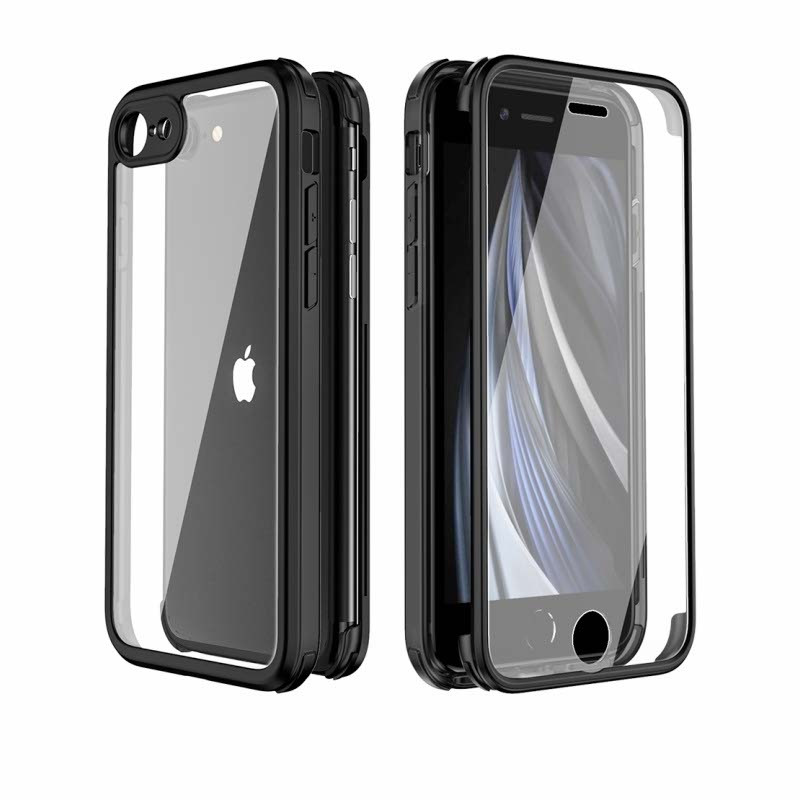 zoet Sjah af hebben Valenta Tempered Glass Full Cover Bumper Case Apple iPhone 7/8/SE  (2020/2022) zwart