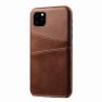 Casecentive Leren Wallet back case iPhone 12 / iPhone 12 Pro brown sticky